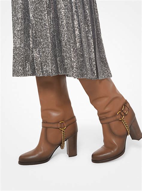 botin michael kors|michael kors burnished boots.